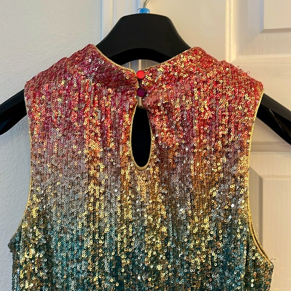 Girls sequin special occasion dress. Size 14 EUC - Picture 2 of 6